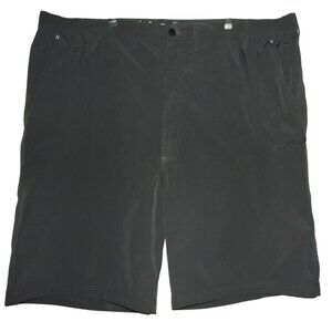 Wrangler Shorts Mens 46 X 10.5" Gray performance stretch utility flat front